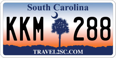 SC license plate KKM288