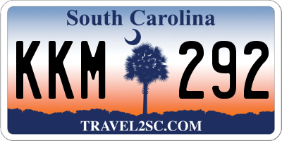 SC license plate KKM292