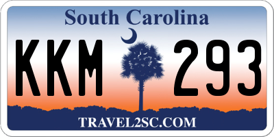 SC license plate KKM293