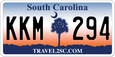 SC license plate KKM294