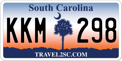 SC license plate KKM298