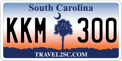SC license plate KKM300