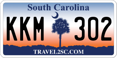 SC license plate KKM302