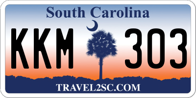 SC license plate KKM303