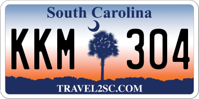 SC license plate KKM304