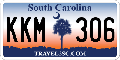 SC license plate KKM306