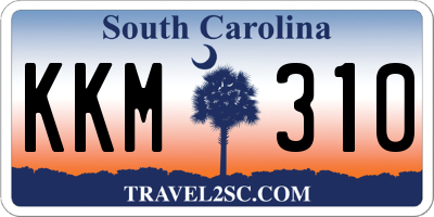 SC license plate KKM310