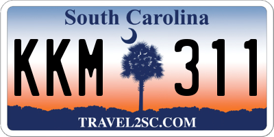 SC license plate KKM311