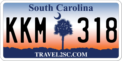 SC license plate KKM318