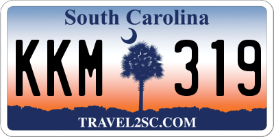 SC license plate KKM319