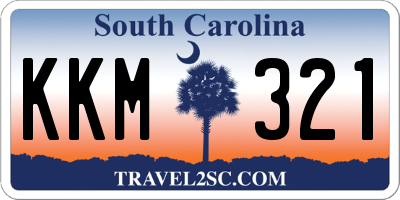 SC license plate KKM321