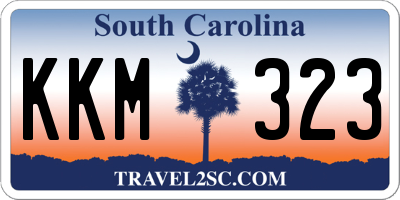 SC license plate KKM323