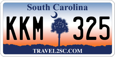 SC license plate KKM325