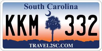 SC license plate KKM332
