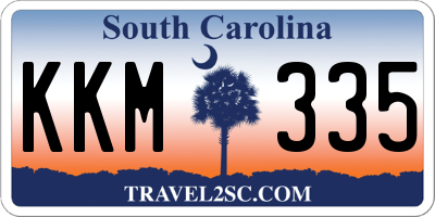 SC license plate KKM335