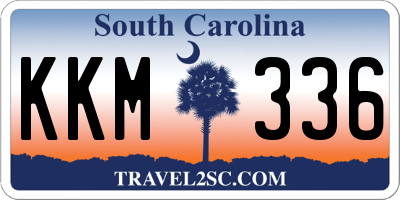 SC license plate KKM336