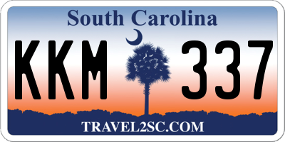 SC license plate KKM337