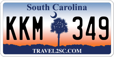 SC license plate KKM349