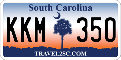 SC license plate KKM350