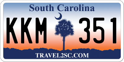 SC license plate KKM351