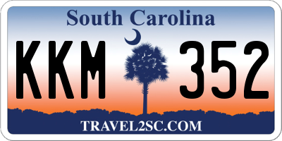 SC license plate KKM352
