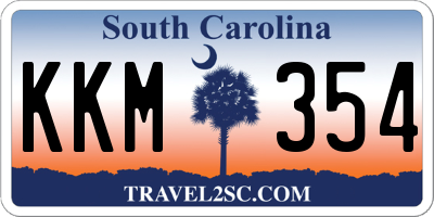 SC license plate KKM354