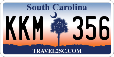 SC license plate KKM356