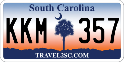 SC license plate KKM357