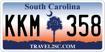 SC license plate KKM358