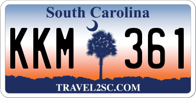 SC license plate KKM361