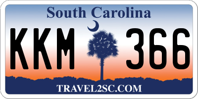 SC license plate KKM366