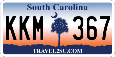 SC license plate KKM367