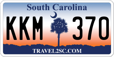 SC license plate KKM370