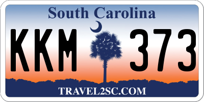 SC license plate KKM373