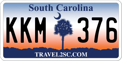 SC license plate KKM376