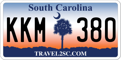 SC license plate KKM380