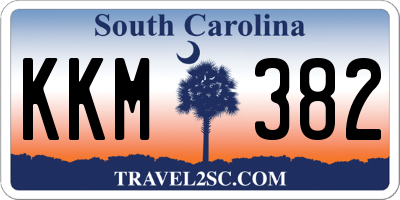 SC license plate KKM382