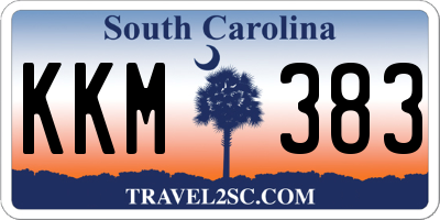 SC license plate KKM383