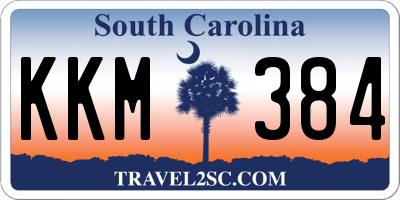 SC license plate KKM384