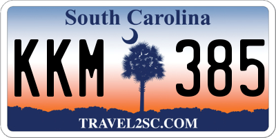 SC license plate KKM385