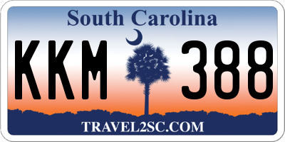 SC license plate KKM388