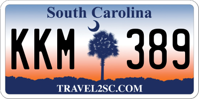 SC license plate KKM389