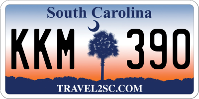 SC license plate KKM390