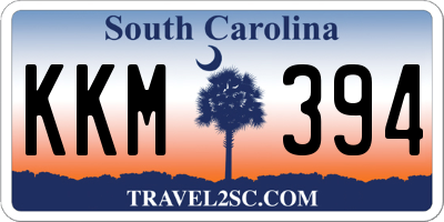 SC license plate KKM394