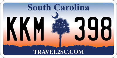SC license plate KKM398