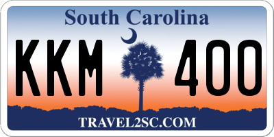 SC license plate KKM400
