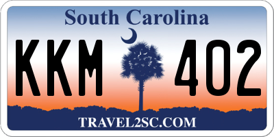 SC license plate KKM402