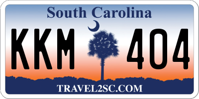 SC license plate KKM404
