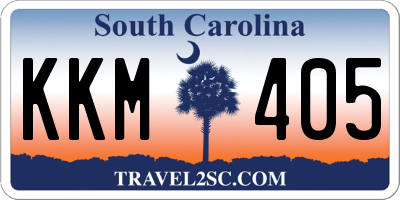 SC license plate KKM405