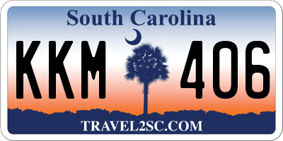SC license plate KKM406